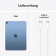 iPad Wi-Fi 128 GB - Blau (A16), A-Nr.: MD4A4TY/A - 08