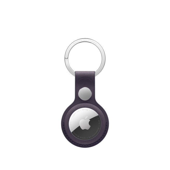 Sie sehen ein Bild von AirTag Feingewebe Schlüsselanhänger – Mitternachtsviolett, Produktbild: 01 AirTag Feingewebe Schlüsselanhänger – Mitternachtsviolett, A-Nr.: MGG04ZM/A - 01