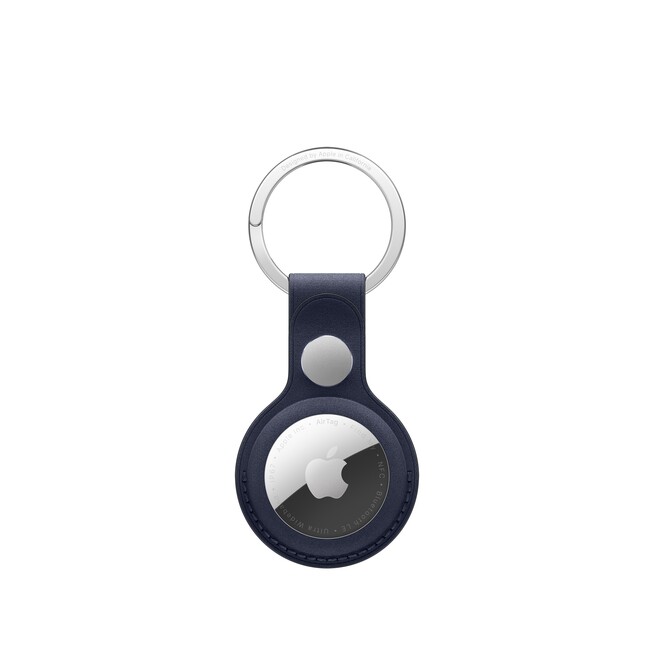 Sie sehen ein Bild von AirTag Feingewebe Schlüsselanhänger – Navy, Produktbild: 01 AirTag Feingewebe Schlüsselanhänger – Navy, A-Nr.: MGG14ZM/A - 01