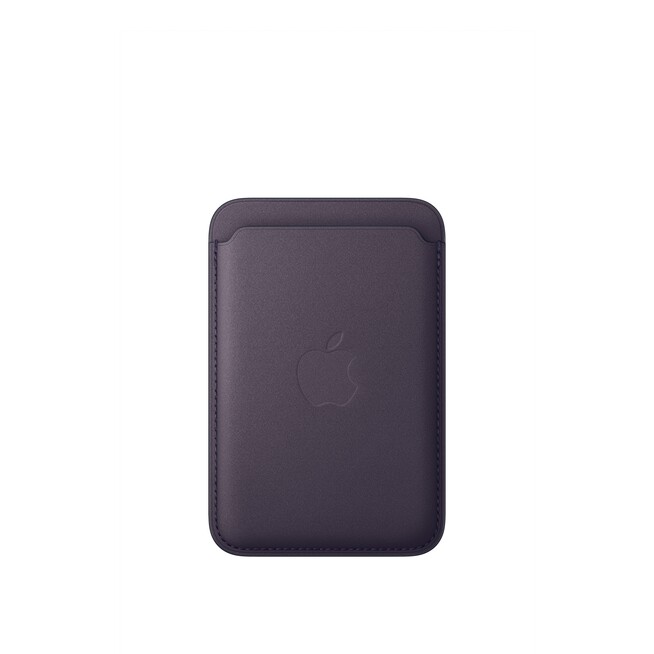Sie sehen ein Bild von iPhone Feingewebe Wallet mit MagSafe – Mitternachtsviolett, Produktbild: 01 iPhone Feingewebe Wallet mit MagSafe – Mitternachtsviolett, A-Nr.: MGH84ZM/A - 01