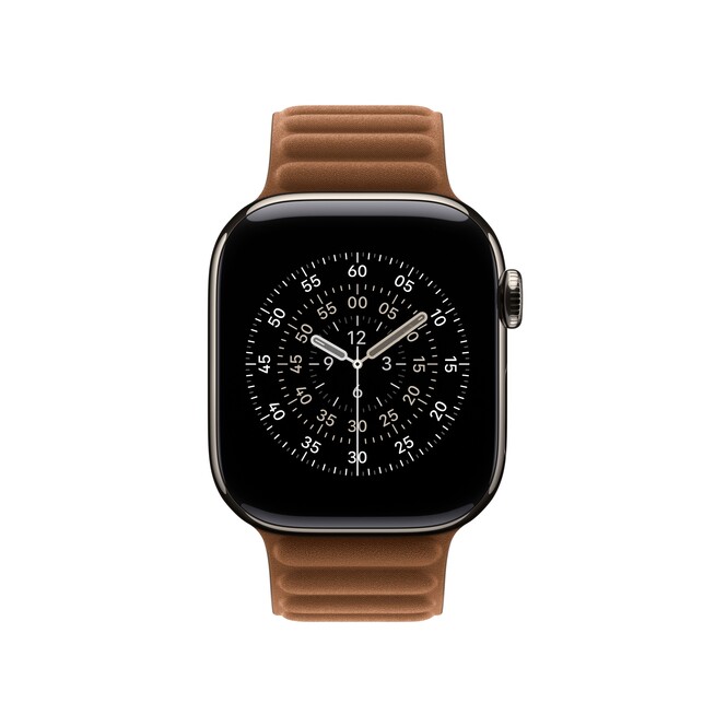 Sie sehen ein Bild von 42 mm Armband mit Magnetverschluss Karamell - S/M, Produktbild: 03 42 mm Armband mit Magnetverschluss Karamell - S/M, A-Nr.: MGD84ZM/A - 03