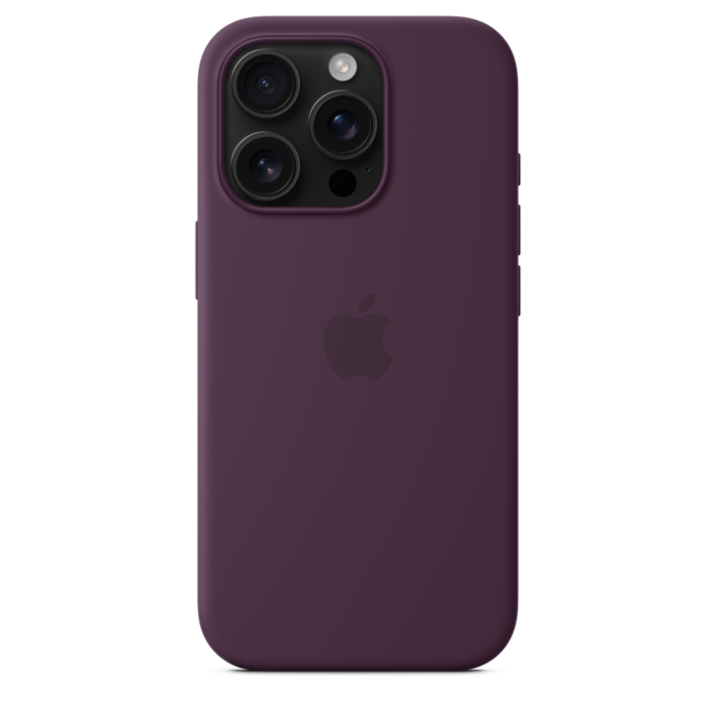 Sie sehen ein Bild von iPhone 16 Pro Silikon Case mit MagSafe – Pflaume, Produktbild: 04 iPhone 16 Pro Silikon Case mit MagSafe – Pflaume, A-Nr.: MYYM3ZM/A - 04