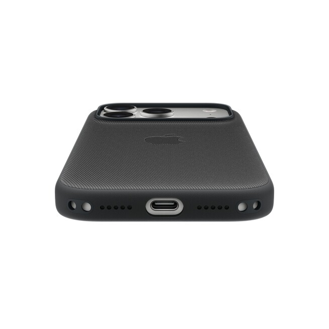 Sie sehen ein Bild von iPhone 17 Pro Funktionsgewebe Case mit MagSafe - Blau, Produktbild: 05 iPhone 17 Pro Funktionsgewebe Case mit MagSafe - Blau, A-Nr.: MGF44ZM/A - 05