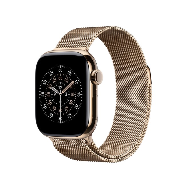 Sie sehen ein Bild von 40 mm Milanaise Armband Gold, Produktbild: 02 40 mm Milanaise Armband Gold, A-Nr.: MGHW4ZM/A - 02