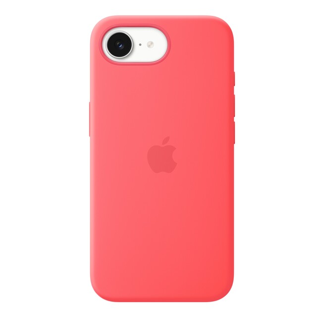 Sie sehen ein Bild von iPhone 17e Silikon Case mit MagSafe − Guavepink, Produktbild: 02 iPhone 17e Silikon Case mit MagSafe − Guavepink, A-Nr.: MHWH4ZM/A - 02