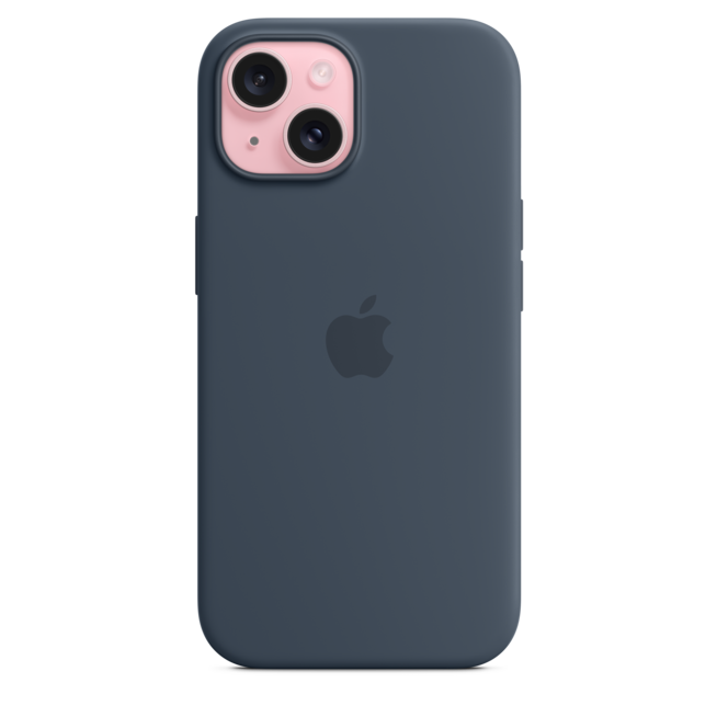 iPhone 15 Silikon Case mit MagSafe – Sturmblau, A-Nr.: MXPF3ZM/A - 02
