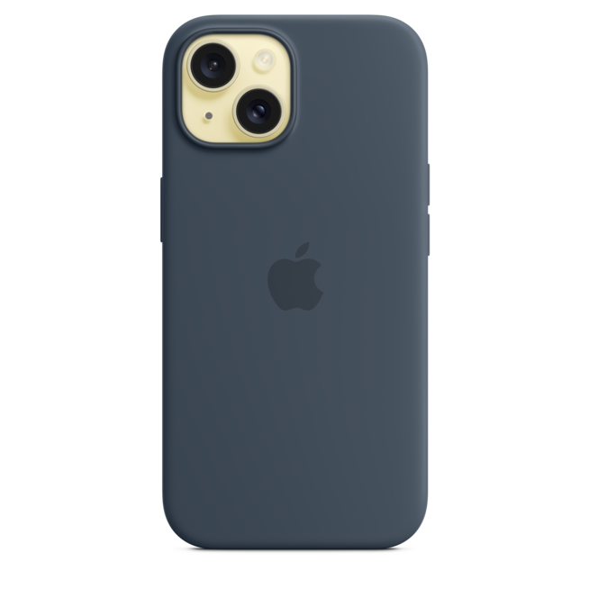 iPhone 15 Silikon Case mit MagSafe – Sturmblau, A-Nr.: MXPF3ZM/A - 03