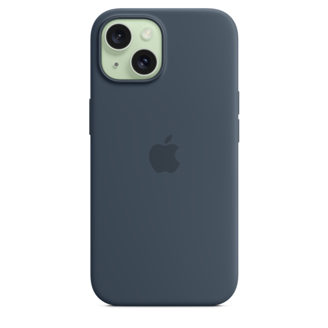 iPhone 15 Silikon Case mit MagSafe – Sturmblau, A-Nr.: MXPF3ZM/A - 04