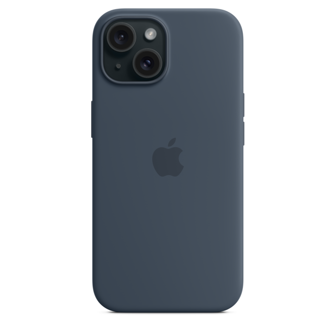 iPhone 15 Silikon Case mit MagSafe – Sturmblau, A-Nr.: MXPF3ZM/A - 05