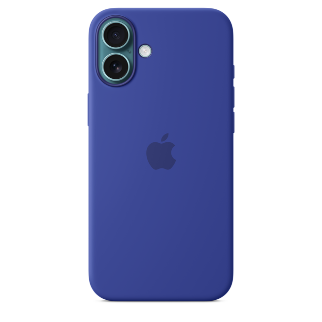 Sie sehen ein Bild von iPhone 16 Plus Silikon Case mit MagSafe – Ultramarin, Produktbild: 02 iPhone 16 Plus Silikon Case mit MagSafe – Ultramarin, A-Nr.: MYYF3ZM/A - 02