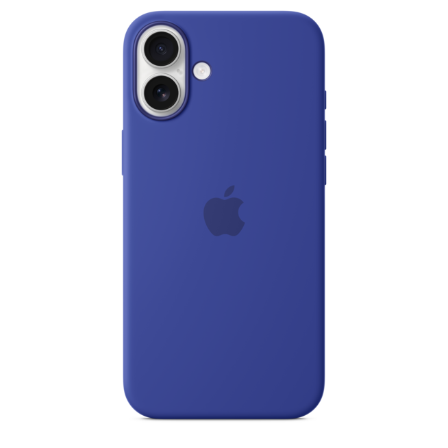 Sie sehen ein Bild von iPhone 16 Plus Silikon Case mit MagSafe – Ultramarin, Produktbild: 04 iPhone 16 Plus Silikon Case mit MagSafe – Ultramarin, A-Nr.: MYYF3ZM/A - 04