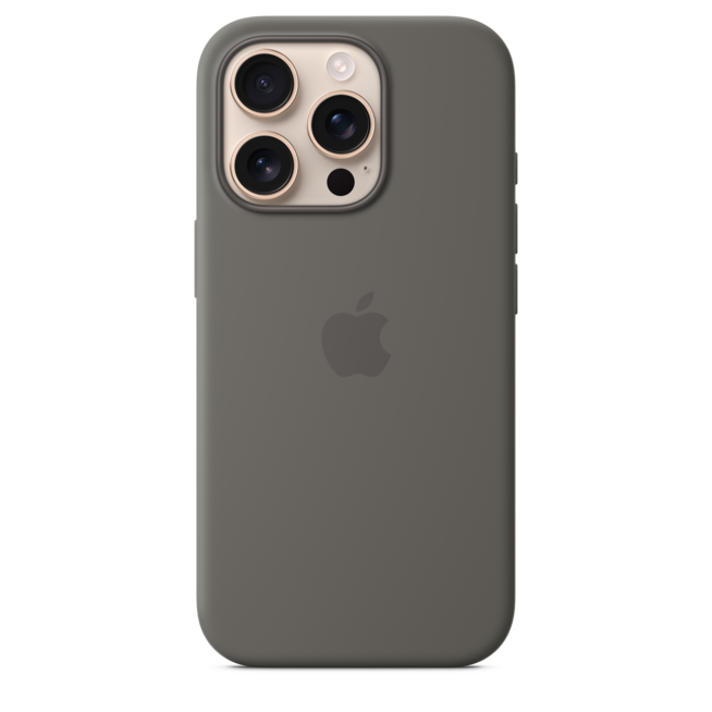 iPhone 16 Pro Silikon Case mit MagSafe – Steingrau, A-Nr.: MYYL3ZM/A - 01