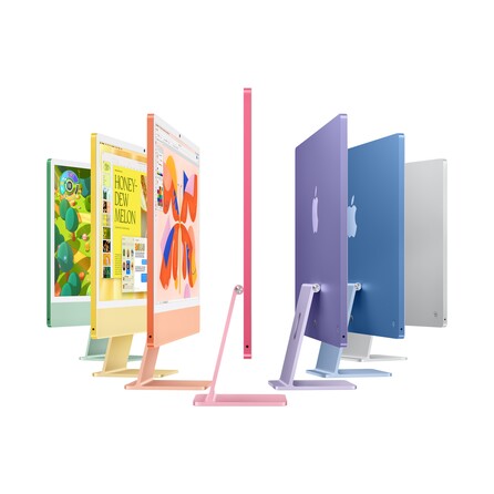 24" iMac mit Retina 4,5K Display: Apple M4 Chip mit 8‑Core CPU und 8‑Core GPU, 256 GB SSD - Blau, A-Nr.: MWUF3D/A - 04