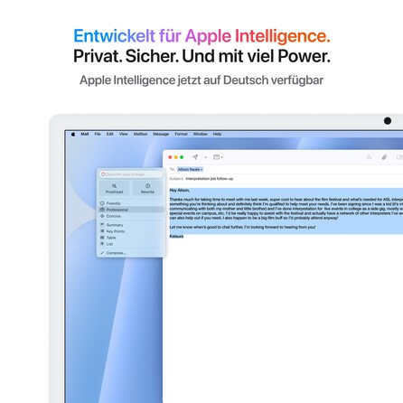 24" iMac mit Retina 4,5K Display: Apple M4 Chip mit 8‑Core CPU und 8‑Core GPU, 256 GB SSD - Blau, A-Nr.: MWUF3D/A - 05