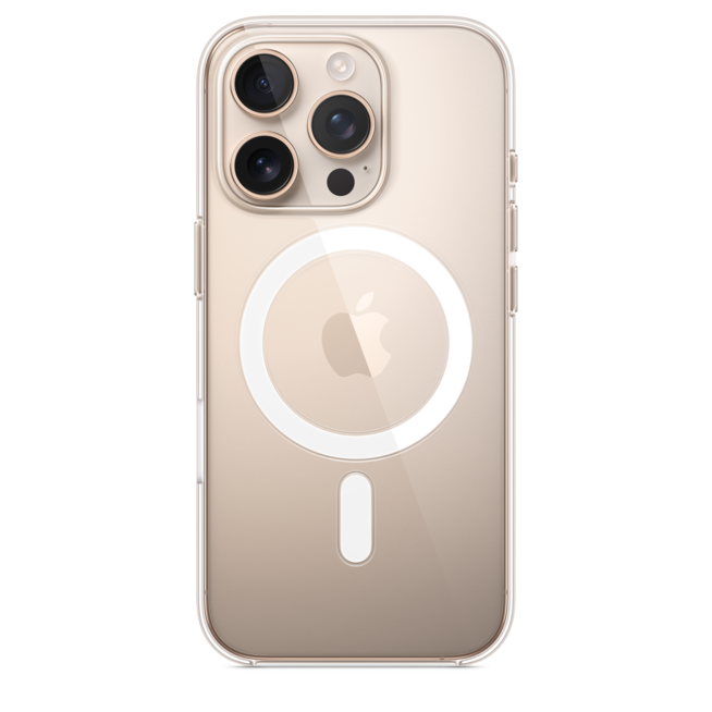 Sie sehen ein Bild von iPhone 16 Pro Clear Case mit MagSafe, Produktbild: 01 iPhone 16 Pro Clear Case mit MagSafe, A-Nr.: MA7E4ZM/A - 01