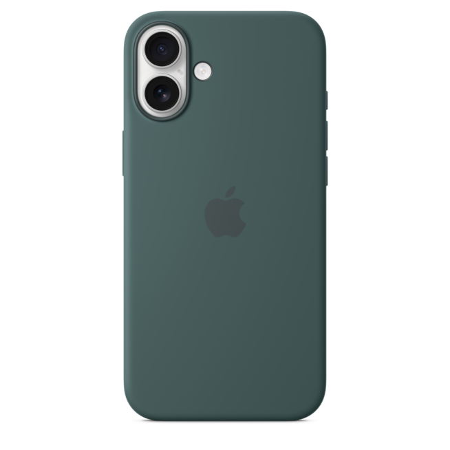 Sie sehen ein Bild von iPhone 16 Plus Silikon Case mit MagSafe – Seegrün, Produktbild: 04 iPhone 16 Plus Silikon Case mit MagSafe – Seegrün, A-Nr.: MYYH3ZM/A - 04