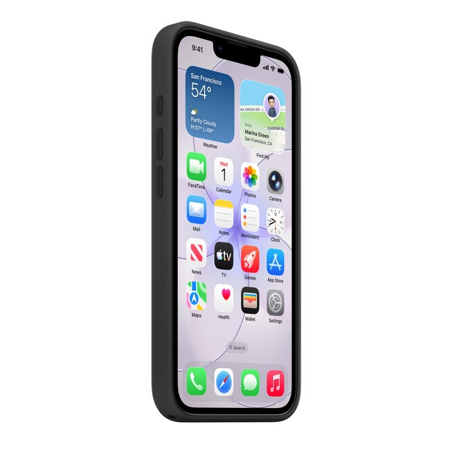iPhone 17e Silikon Case mit MagSafe – Schwarz, A-Nr.: MHWD4ZM/A - 04