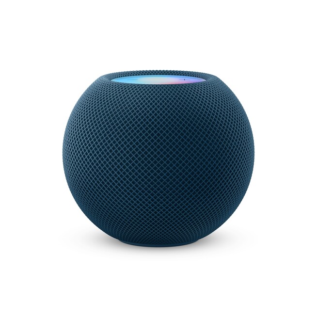 Sie sehen ein Bild von HomePod mini - Blau, Produktbild: 01 HomePod mini - Blau, A-Nr.: MJ2C3D/A - 01