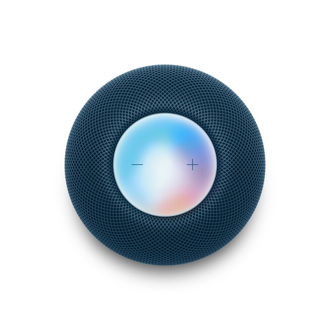 Sie sehen ein Bild von HomePod mini - Blau, Produktbild: 04 HomePod mini - Blau, A-Nr.: MJ2C3D/A - 04