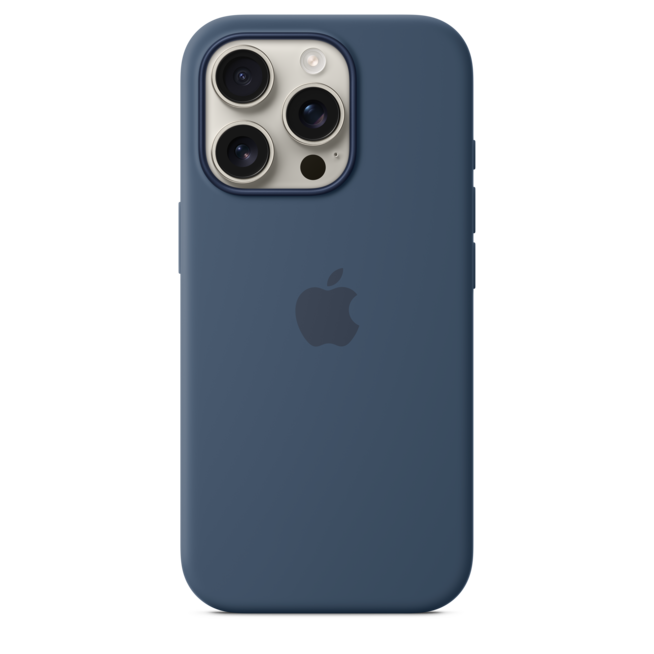 iPhone 16 Pro Silikon Case mit MagSafe – Denim, A-Nr.: MYYK3ZM/A - 02