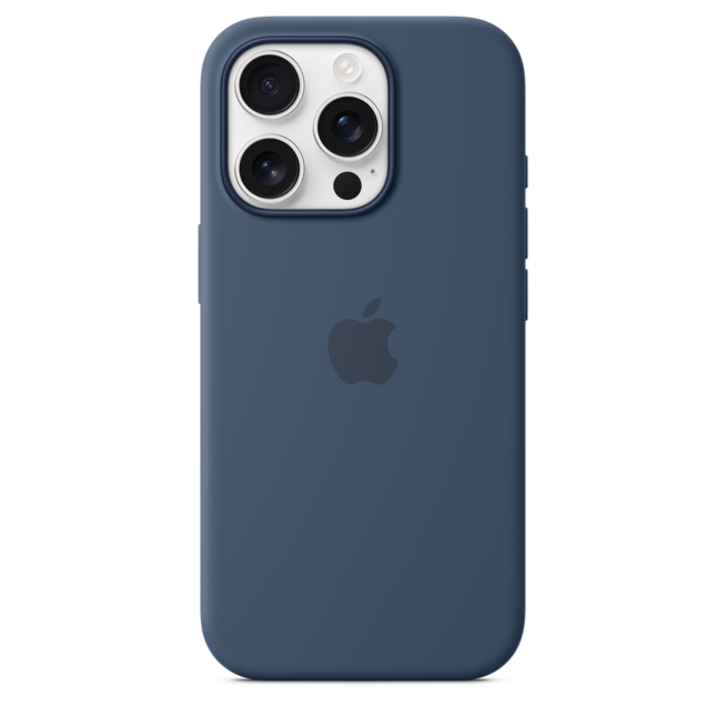 iPhone 16 Pro Silikon Case mit MagSafe – Denim, A-Nr.: MYYK3ZM/A - 03