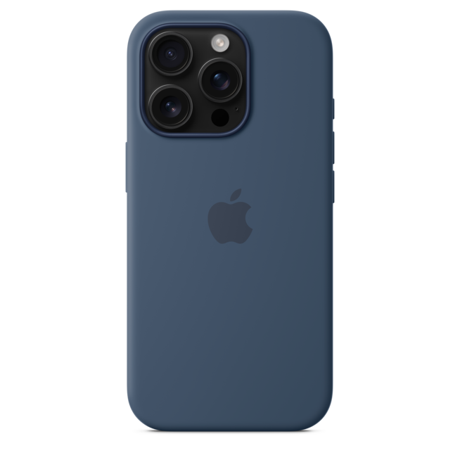 iPhone 16 Pro Silikon Case mit MagSafe – Denim, A-Nr.: MYYK3ZM/A - 04