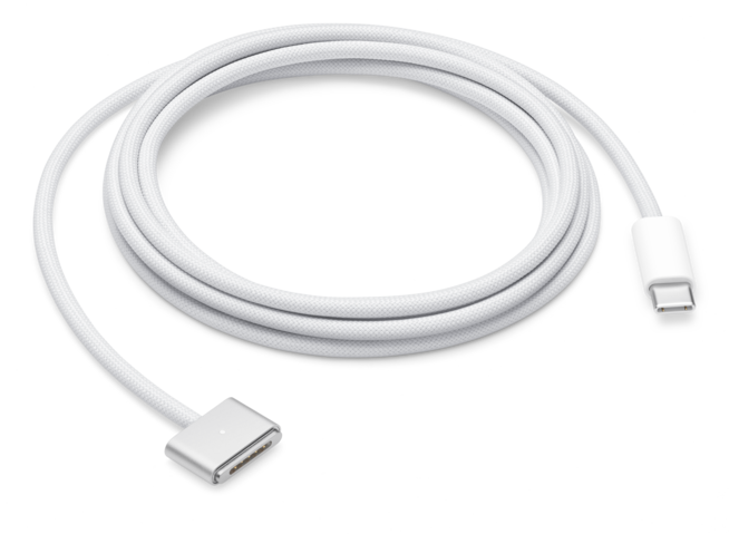 Sie sehen ein Bild von USB‑C auf MagSafe 3 Kabel (2 m), Produktbild: 01 USB‑C auf MagSafe 3 Kabel (2 m), A-Nr.: MW613ZM/A - 01