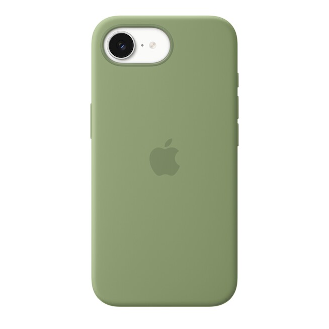 iPhone 17e Silikon Case mit MagSafe – Hellmoosgrün, A-Nr.: MHWF4ZM/A - 01