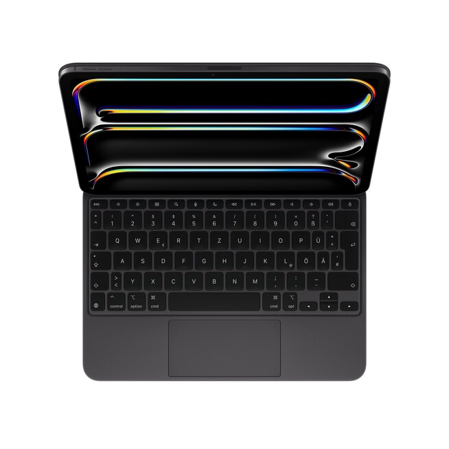 Sie sehen ein Bild von Magic Keyboard für 11" iPad Pro (M4) - Deutsch - Schwarz, Produktbild: 04 Magic Keyboard für 11" iPad Pro (M4) - Deutsch - Schwarz, A-Nr.: MWR23D/A - 04