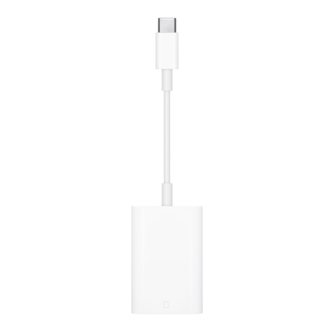 Sie sehen ein Bild von USB‑C auf SD Kartenlesegerät, Produktbild: 01 USB‑C auf SD Kartenlesegerät, A-Nr.: MW653ZM/A - 01