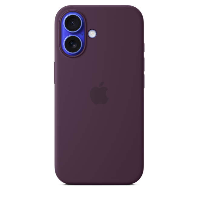 iPhone 16 Silikon Case mit MagSafe – Pflaume, A-Nr.: MYY43ZM/A - 01