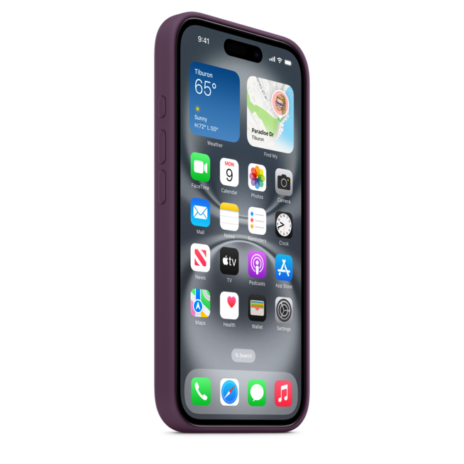 iPhone 16 Silikon Case mit MagSafe – Pflaume, A-Nr.: MYY43ZM/A - 05