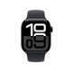 Apple Watch Series 10 GPS + Cellular, 42 mm Aluminiumgehäuse Diamantschwarz, Sportarmband Schwarz ­−M/L, A-Nr.: MWX73QF/A - 02
