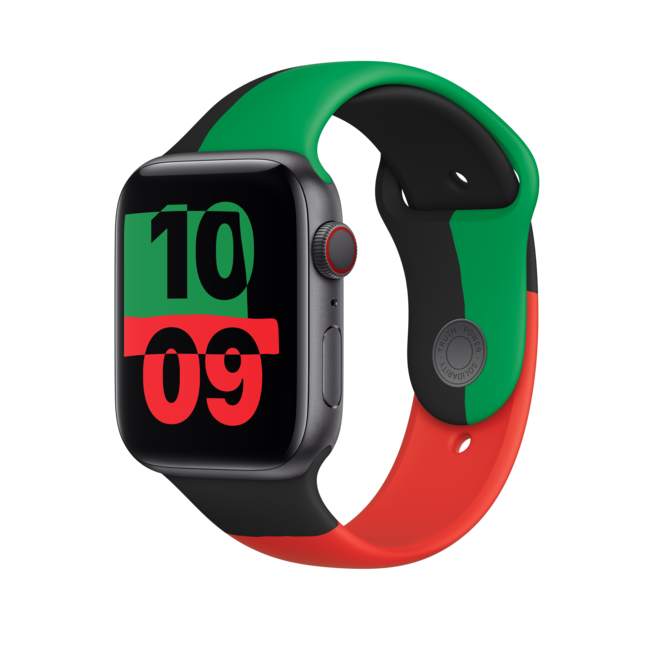 44 mm Black Unity Sportarmband - M/L, A-Nr.: MUQ83ZM/A - 02