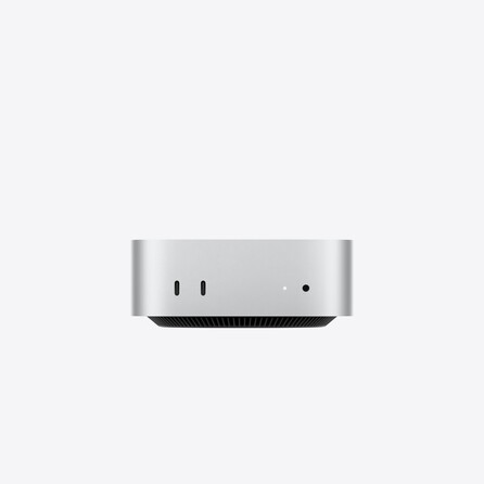 Sie sehen ein Bild von Mac mini: Apple M6 Chip mit 12‑Core CPU und 12‑Core GPU, 256 GB SSD - Silber, Produktbild: 01 Mac mini: Apple M6 Chip mit 12‑Core CPU und 12‑Core GPU, 256 GB SSD - Silber, A-Nr.: MHQK4ZD/A - 01
