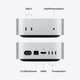Sie sehen ein Bild von Mac mini: Apple M6 Chip mit 12‑Core CPU und 12‑Core GPU, 256 GB SSD - Silber, Produktbild: 04 Mac mini: Apple M6 Chip mit 12‑Core CPU und 12‑Core GPU, 256 GB SSD - Silber, A-Nr.: MHQK4ZD/A - 04