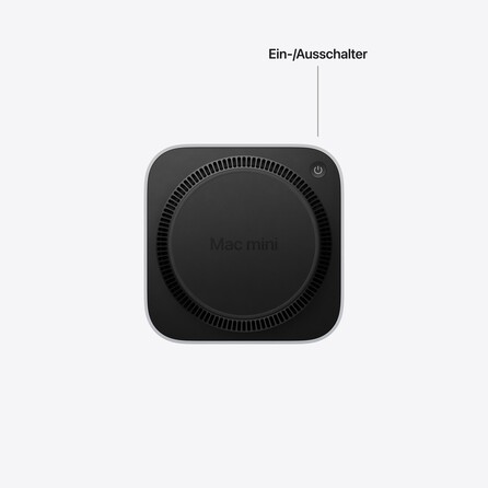 Sie sehen ein Bild von Mac mini: Apple M6 Chip mit 12‑Core CPU und 12‑Core GPU, 256 GB SSD - Silber, Produktbild: 06 Mac mini: Apple M6 Chip mit 12‑Core CPU und 12‑Core GPU, 256 GB SSD - Silber, A-Nr.: MHQK4ZD/A - 06