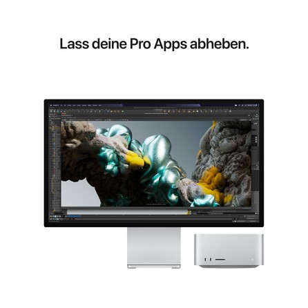 Sie sehen ein Bild von Mac Studio: Apple M5 Max Chip mit 18‑Core CPU und 32‑Core GPU, 512 GB SSD, Produktbild: 07 Mac Studio: Apple M5 Max Chip mit 18‑Core CPU und 32‑Core GPU, 512 GB SSD, A-Nr.: MHL64ZD/A - 07