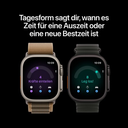 Apple Watch Ultra 4 GPS + Cellular, 49 mm Titangehäuse Natur, Ocean Armband Halbtransparentes Grau, A-Nr.: MJAD4QF/A - 04