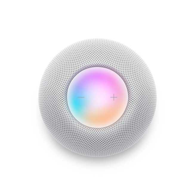 Sie sehen ein Bild von HomePod mini - weiss, Produktbild: 04 HomePod mini - weiss, A-Nr.: MY5H2D/A - 04